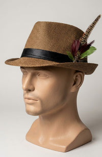 Mens Hat Black Brown Green