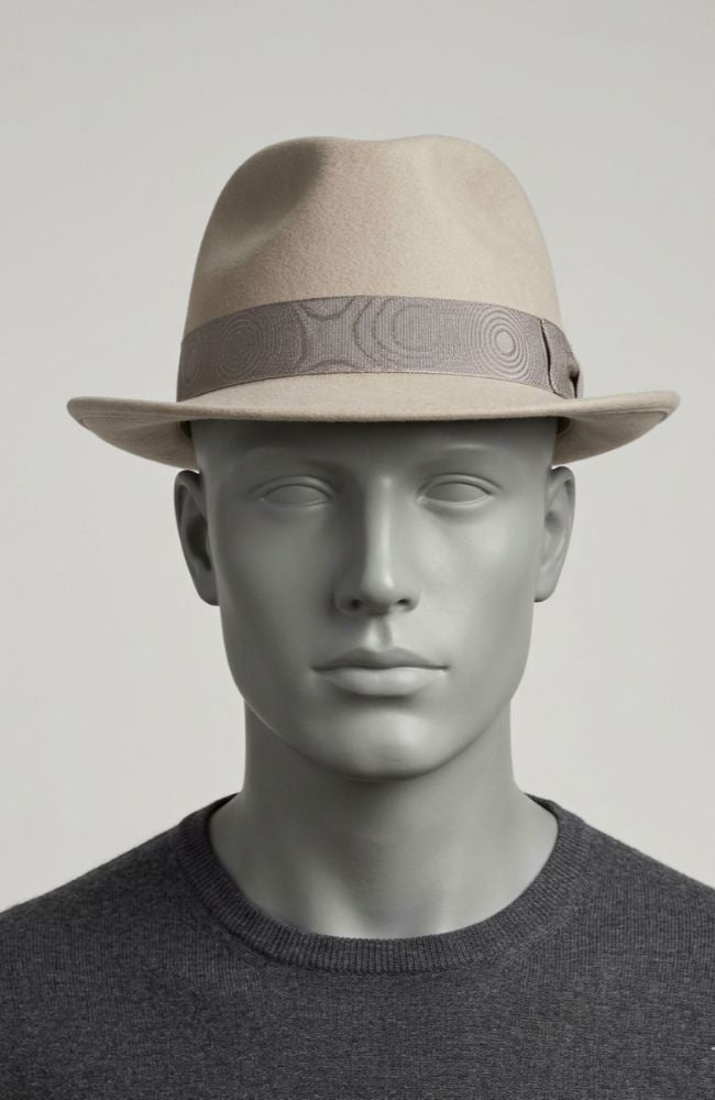 Mens Hat Greige