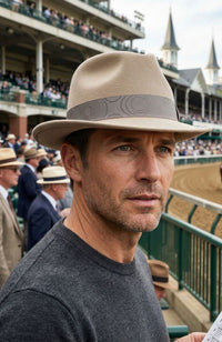Mens Hat Greige