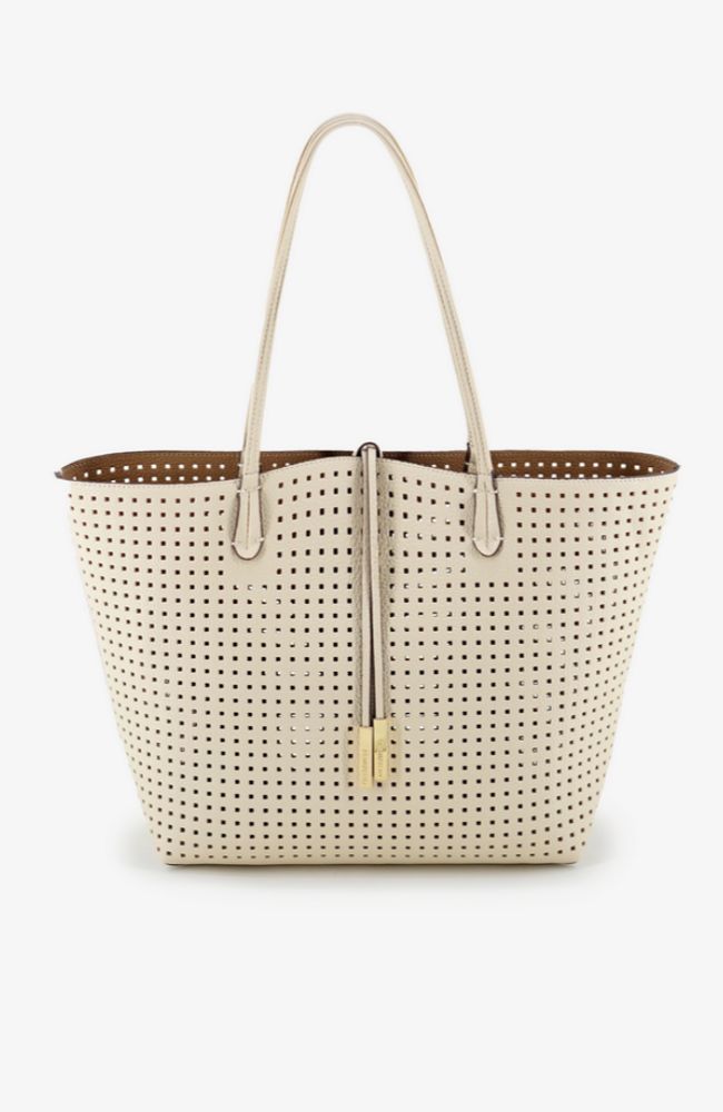 Departure Tote Cream Taupe