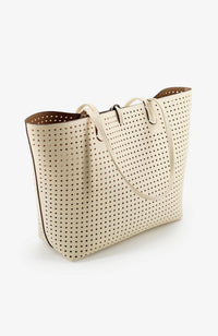 Departure Tote Cream Taupe