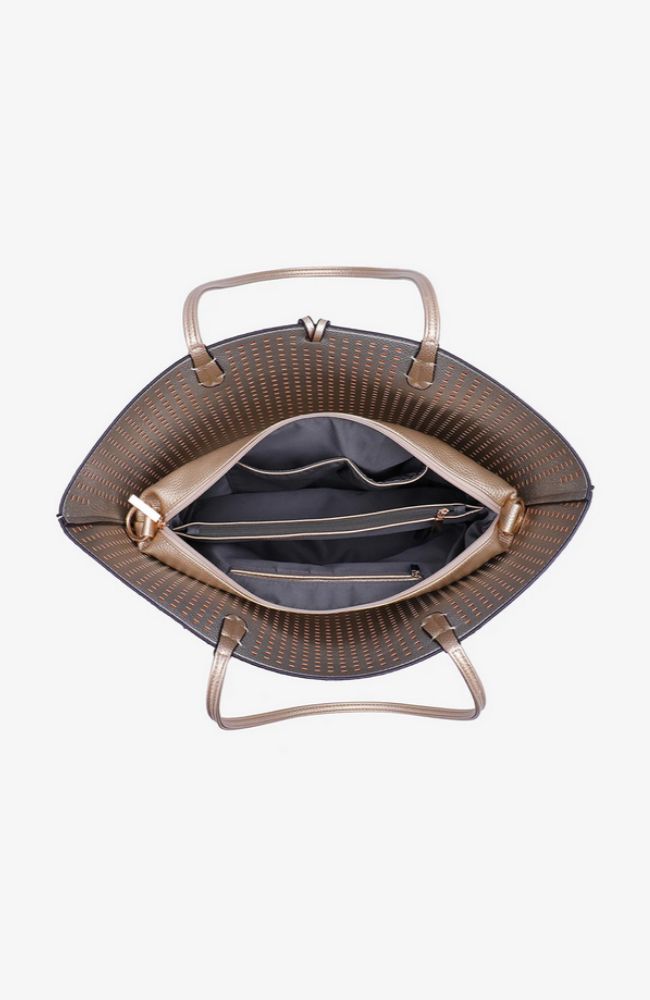 Departure Tote Gold Silver