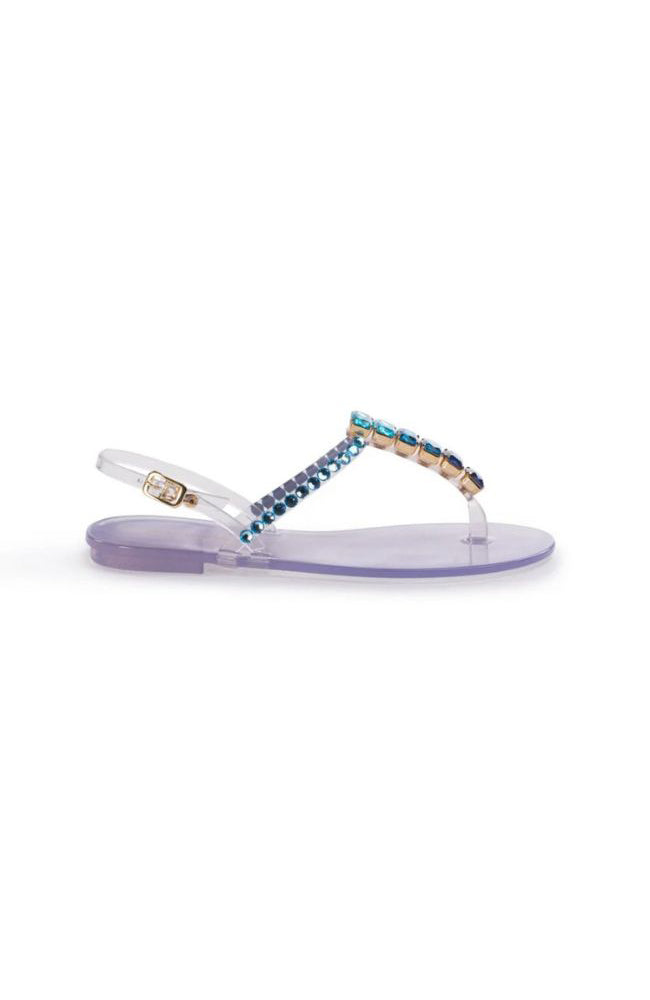 Clara Crystal Jelly Flat 20mm Ombre Aqua