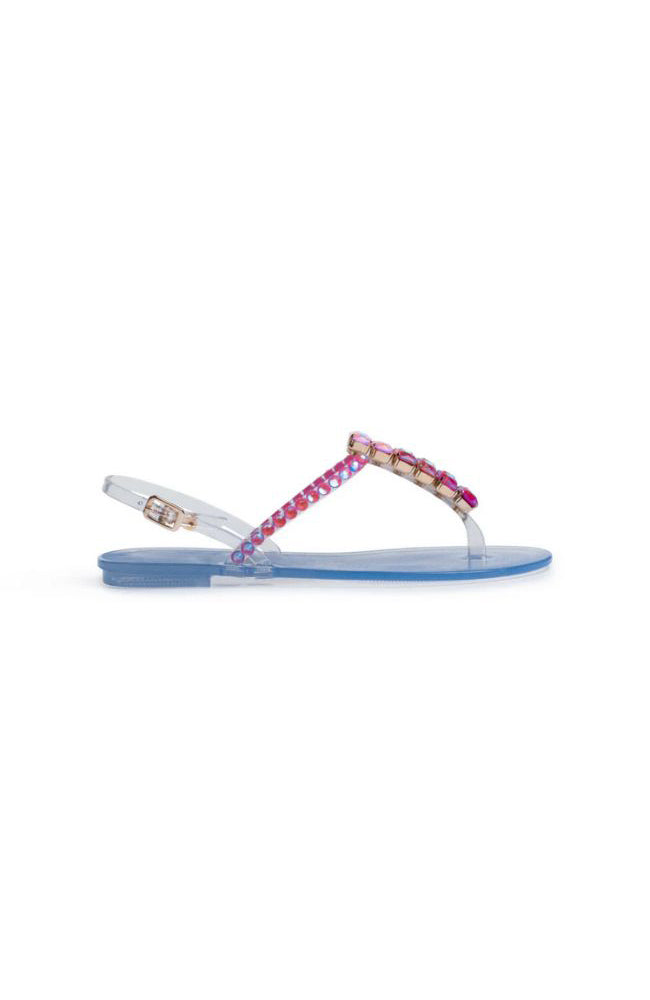 Clara Crystal Jelly Flat 20mm Ombre Magenta