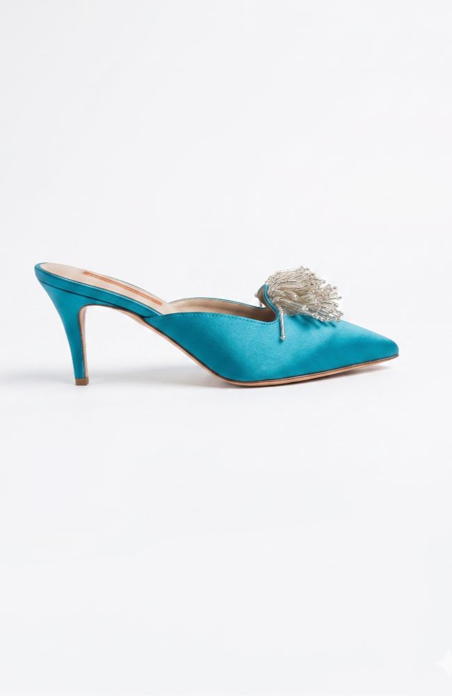 Giovanna Heels Teal