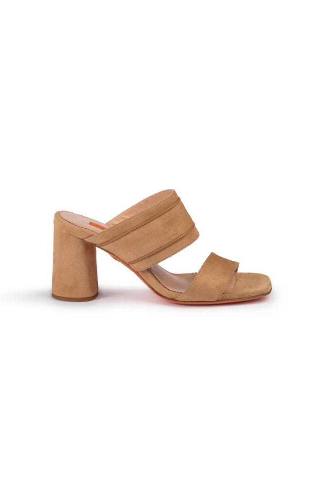 Ida Mule Tan Suede 70mm