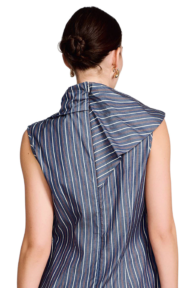 Aysmmetric Draped Blouse