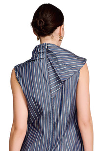 Aysmmetric Draped Blouse