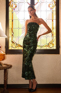 Leslie Dress in Emerald