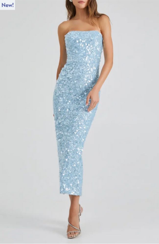 Leslie Dress in Icy Blue