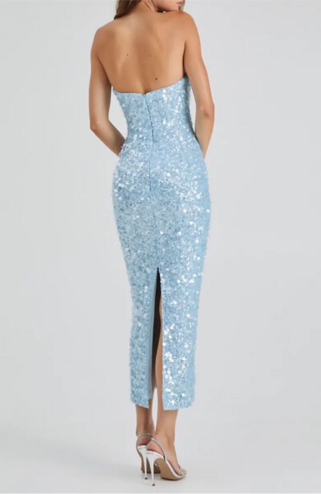 Leslie Dress in Icy Blue