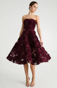 Florence Dress in Merlot