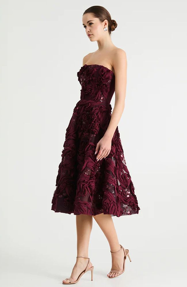 Florence Dress in Merlot