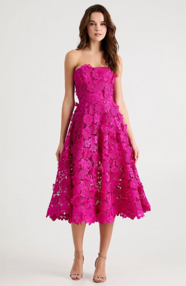 Florence Strapless Midi Dress