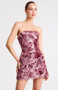 Linda Dress in Rose Gold