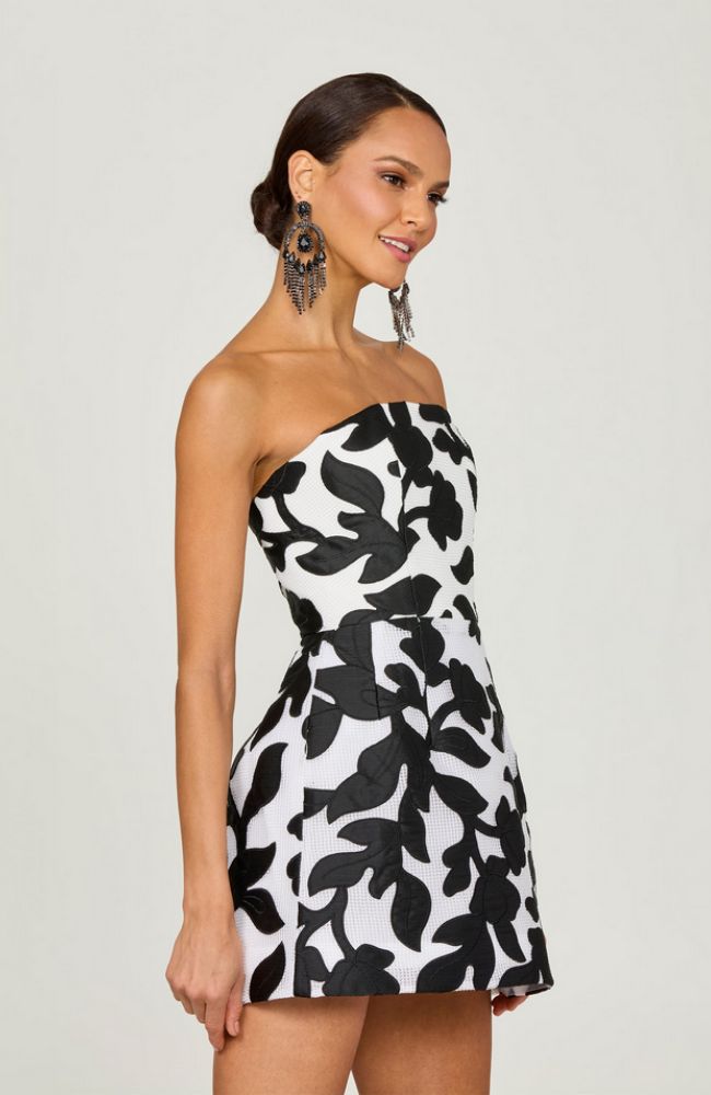 Gigi Dress in Black/White