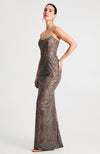 Natasha Dress in Gunmetal