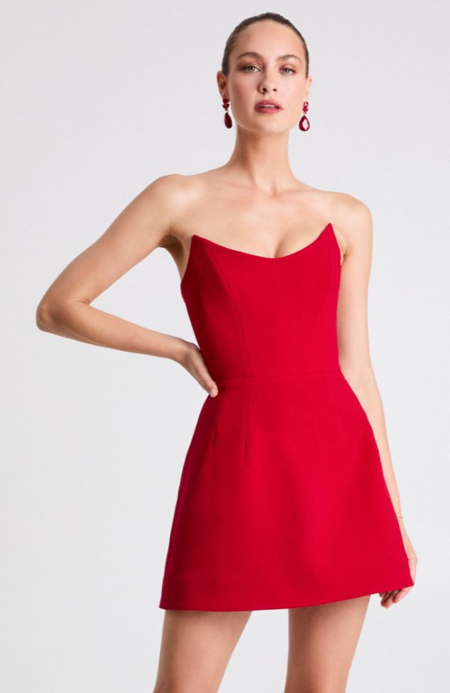 Eliza Dress in Red
