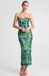 Monique Dress in Emerald Floral