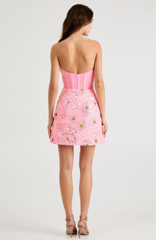 Ariana Dress in Salmon Floral