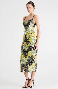 Emilia Dress in Chartreuse