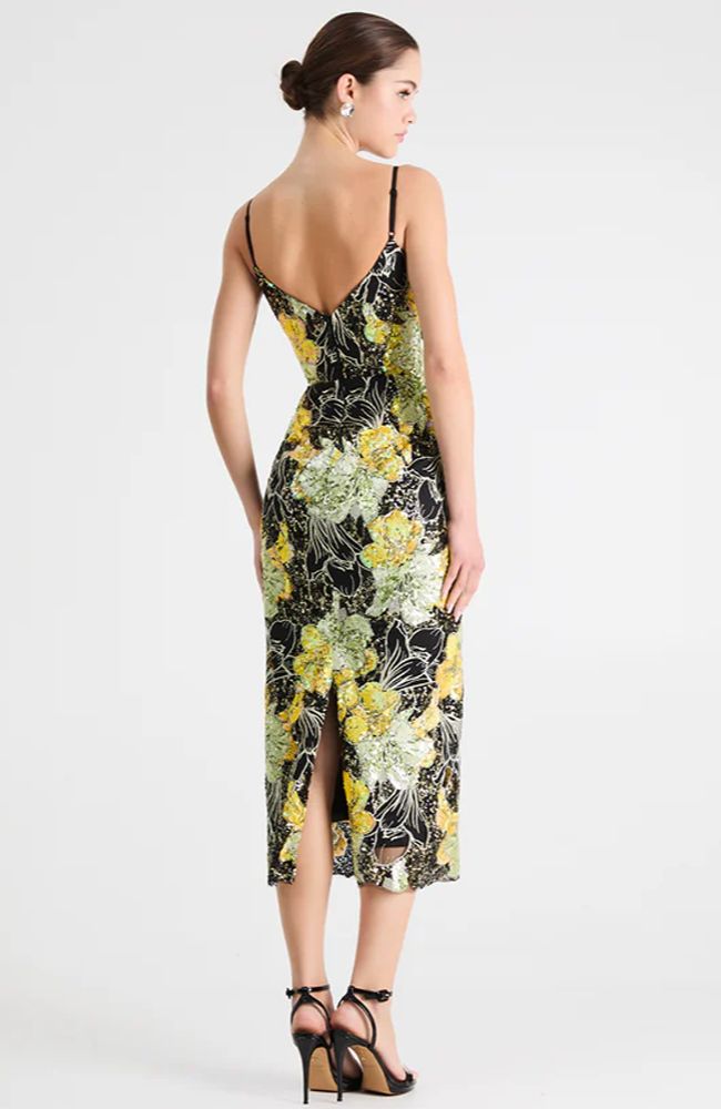 Emilia Dress in Chartreuse