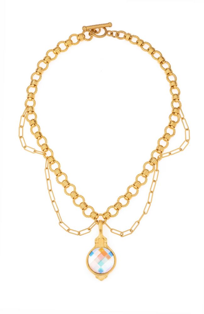 Axelle 16" Scalloped Chain Dunker Necklace