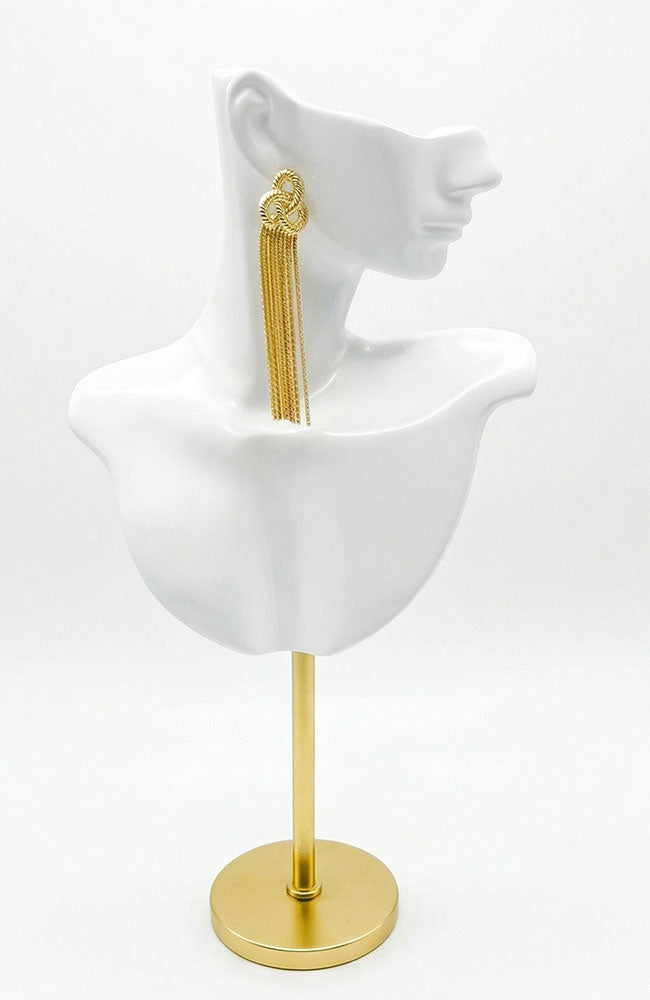 Gold Knot Ear with Strings