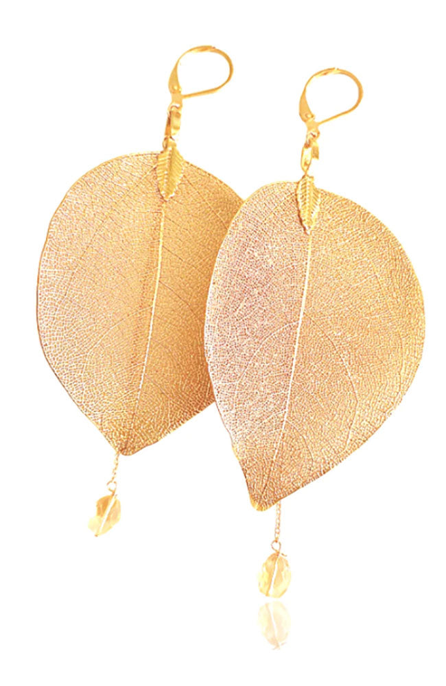 Gold Leaf Earrings