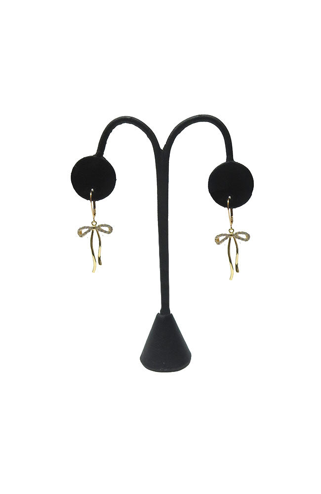 CZ Bow Earrings
