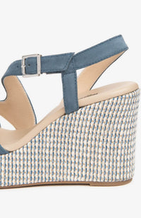 Denim Suede Wedge