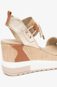 Linen Gold Sandal