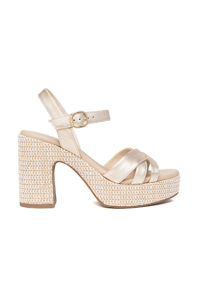 Gold Leather Sandal