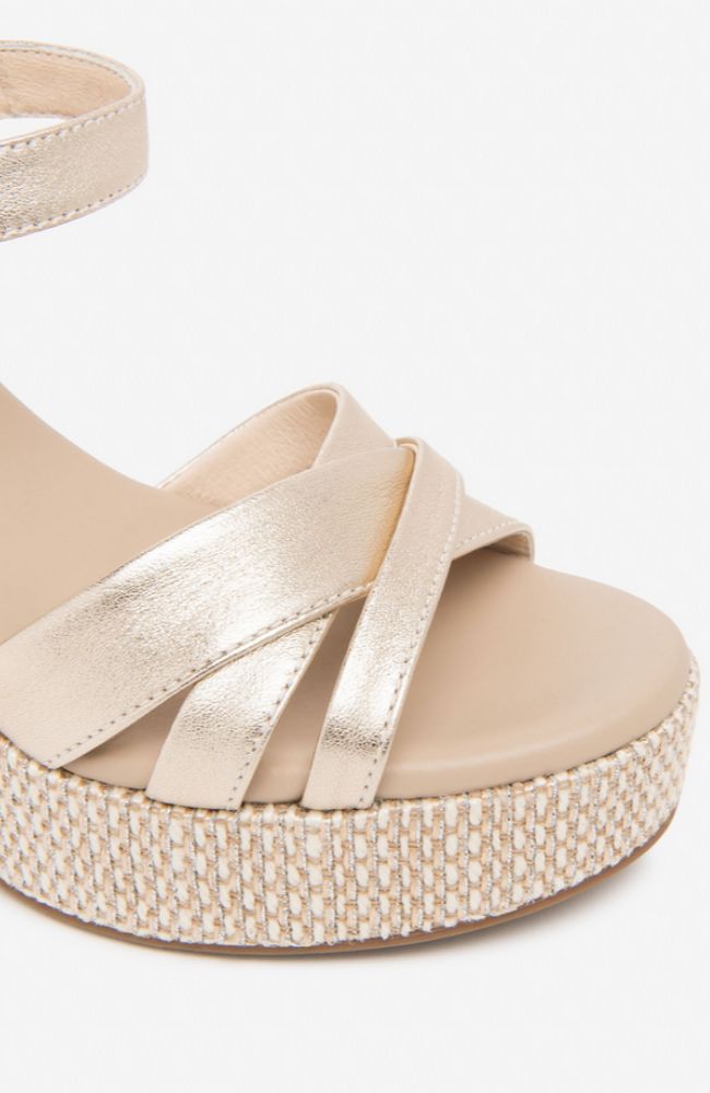 Gold Leather Sandal