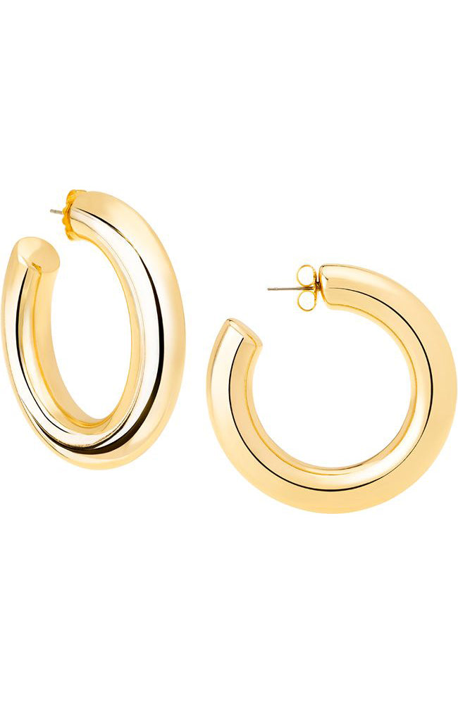 Gold Hoop Large Earrings