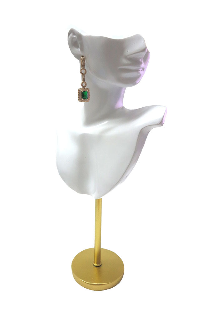 Sterling Silver Emerald CZ Earring