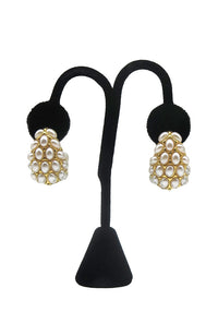 Pearl Puffy Teardrop Earrings