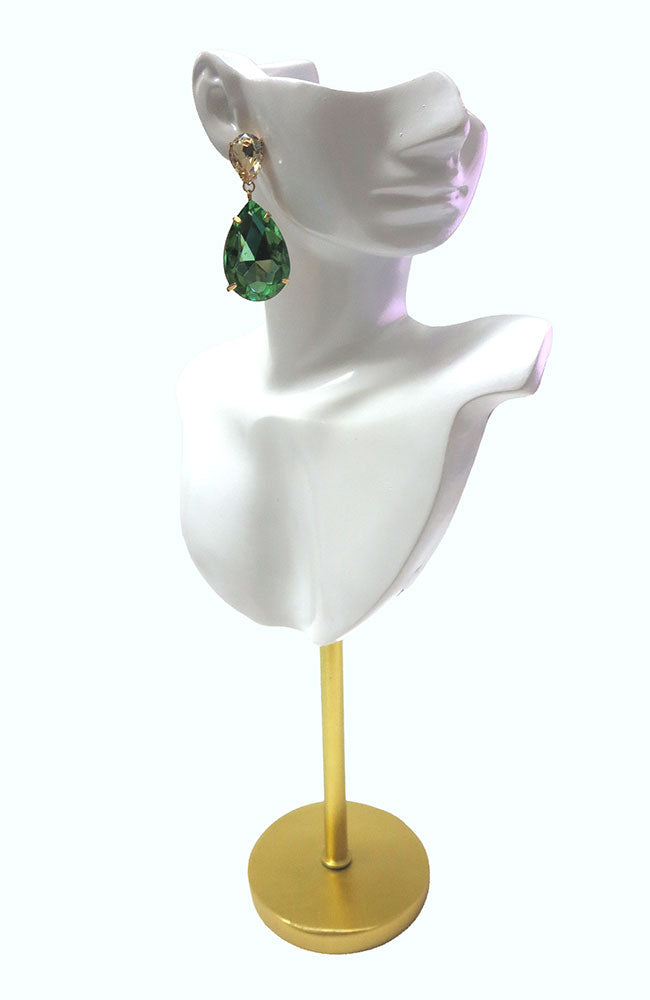 Double Pear Perdiot Earring