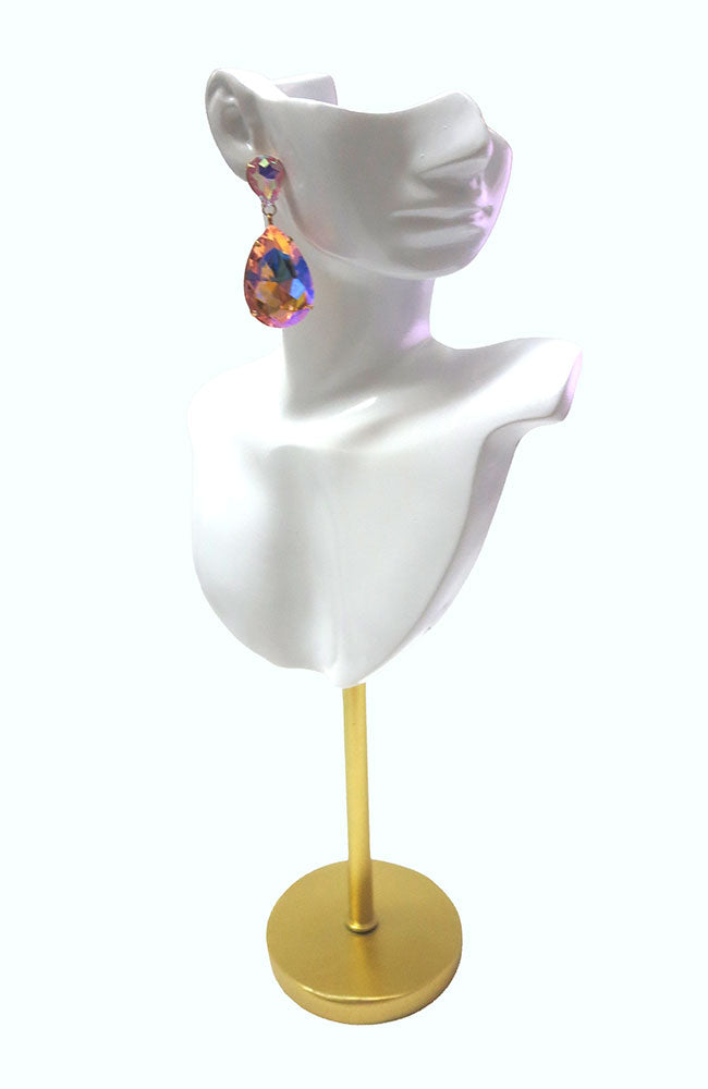 Double Pear Rose AB Earring