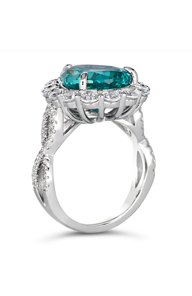 Elizabeth 64 Aquamarine Ring Size 7