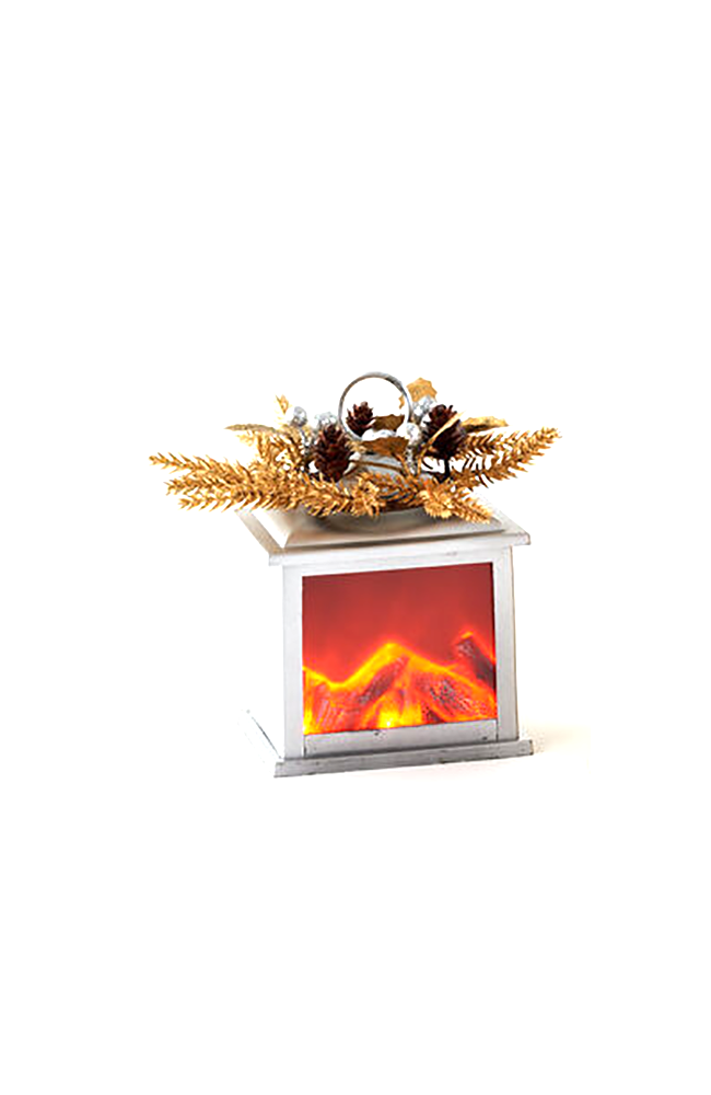 Silver Lantern with Adapter