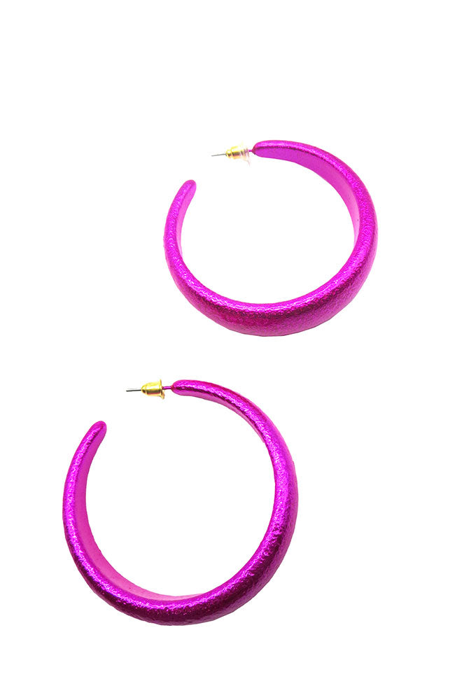 Fuchsia Coated Color Hoops