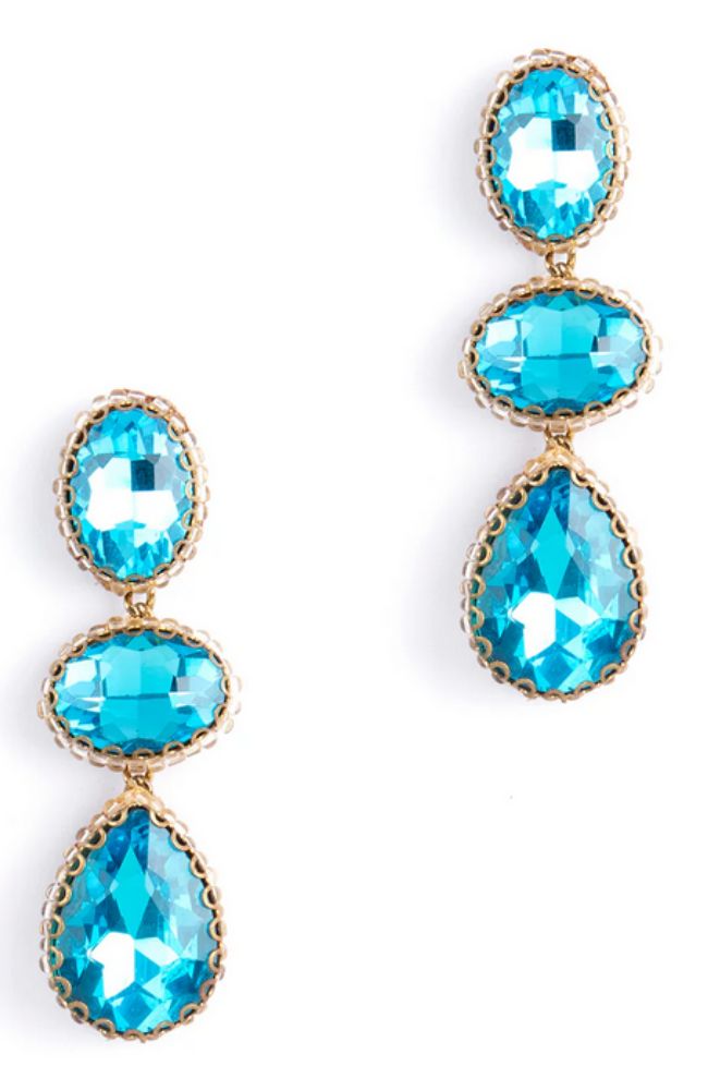 Hadlee Earring in Aqua