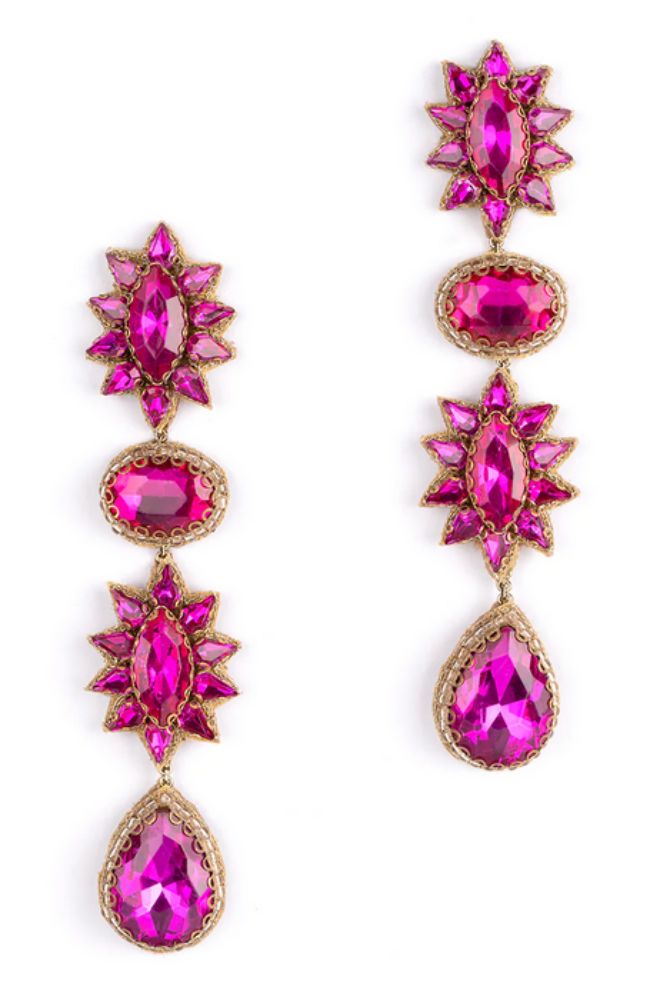 Ariella Earring in Fuchsia