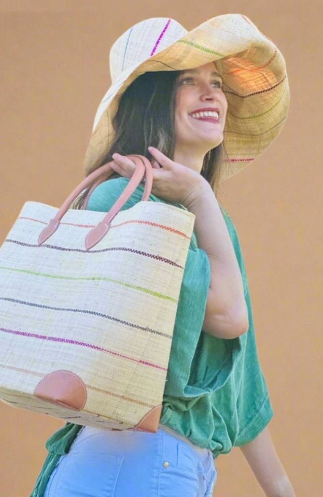 Sun Hat Brights Pinstripe 7 Inch