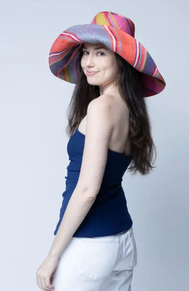 Sun Hat Raspberry Swirl 7 Inch