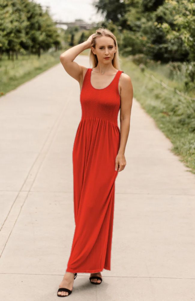 Sleeveless Maxi Dress Reversible