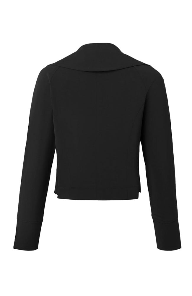 Short Jacket Double Collar Black