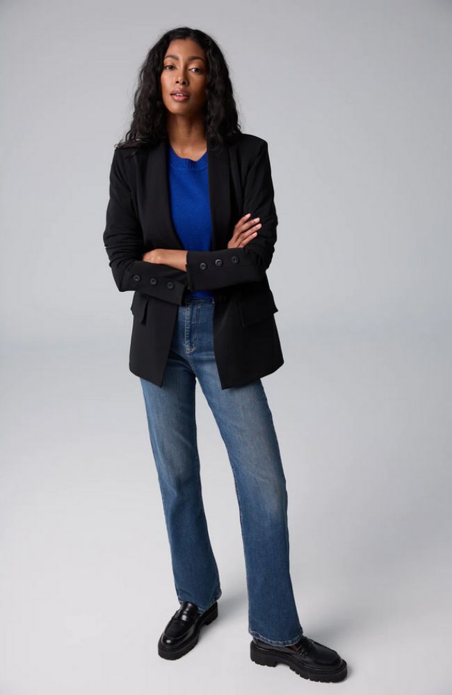 Single Button Shawl Blazer
