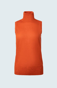 Merino Sleeveless Turtleneck